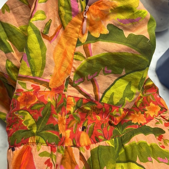 Anthropologie Farm Rio Tropical Tiered Maxi Dress Size Medium NWT - Picture 14 of 16